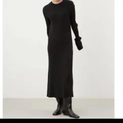 【美品】Mila Owen ミラオーウェン ロングワンピース M ブラック 黒