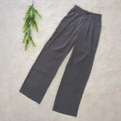 DAZY【S】ワイドスラックスパンツ 楽チンパンツ グレー