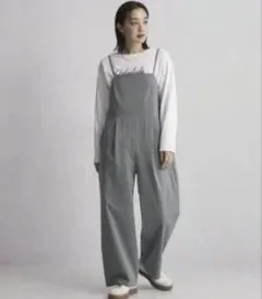 green label relaxing オールインワン サロペット グレーのサムネイル