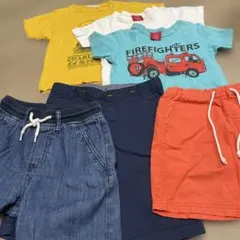 早いもの勝ちTシャツ3枚ズボン3枚　セット　グリーンレーベル　H&M OJICO