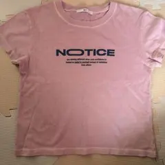 SLY ピンク Tシャツ NOTICE プリント Mのサムネイル