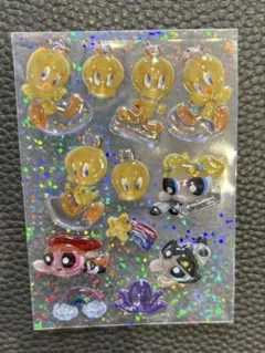 トゥイーティー　パワパフガールズ　プチドロ　ボンボンドロップシール　おすそわけ