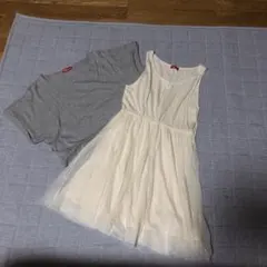 earth music&ecologyノースリーブワンピース&TシャツFサイズのサムネイル