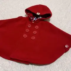 MIKI HOUSE ミキハウス フリースマント ベビーポンチョ 70〜90cm