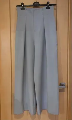 LOUNIE ライトグレー ワイドパンツ