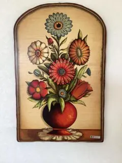 イタリア製の花瓶 Venetian glass】イタリア製 / ヴィンテージ / 金彩エナメル手描き