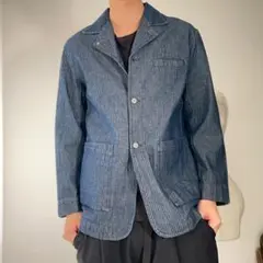 90s00s Body Wave ヘリンボーン デニム素材 カバーオールのサムネイル