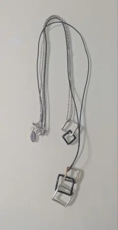 COMME CA ISM ☆ 2連 ロング ネックレス アクセサリー スクエアのサムネイル