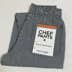 【新品未使用】GU シェフパンツ ヒッコリー ストライプ デニム Sサイズ