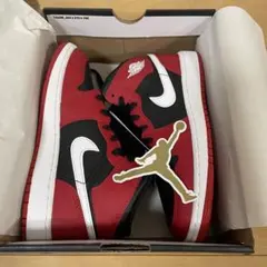 【新品】NIKE ナイキ　ジョーダン　1 mid （GS） 23㎝　ジュニア　赤