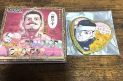 ゴールデンカムイ展　愛です　缶バッジ　尾形（樺太　棒鱈）　ハート型　新品