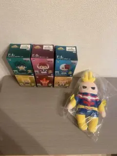 ヒロアカ 一番くじ 紡がれる想い ソフビクチュ オールマイト ぬいぐるみ セット