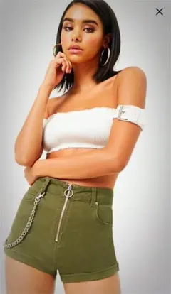 F21☀︎ring☆Zipショートパンツ☆美品