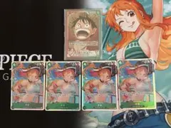 赤緑ルフィ　ナミSR 4枚　セット