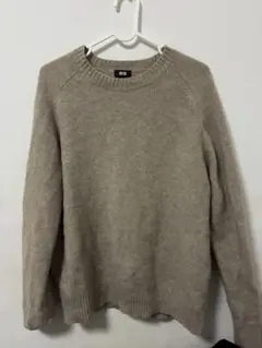 UNIQLO ベージュ 長袖ニットセーター XL