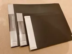 黒 クリアファイル A3, A4の計3冊セット