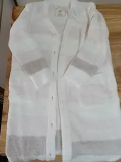 ジェラートピケ　上着　部屋着　ルームウェア　もこもこ　白　ピンク