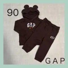 美品♡GAP Disney ミッキー　セットアップ　90 ブラウン