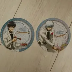 銀魂　坂田銀時　志村新八　アニカフェ　コースターセット