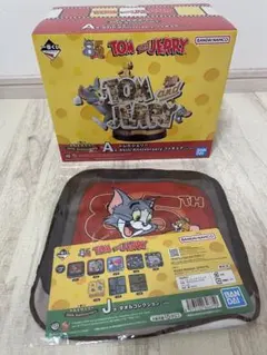 トムとジェリー 一番くじ　85周年記念　A賞フィギュア　J賞タオル　2点セット