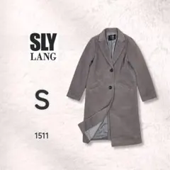 SLY LANG スライラング Y2K グレー ロングチェスターコート Sのサムネイル