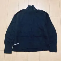 ユニクロ アニヤハインドマーチ カシミヤ ニット ハイネック ブラック S