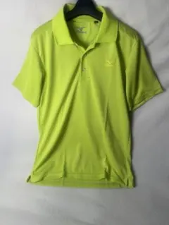 MIZUNO メンズ ゴルフシャツ ライムグリーン Lサイズのサムネイル