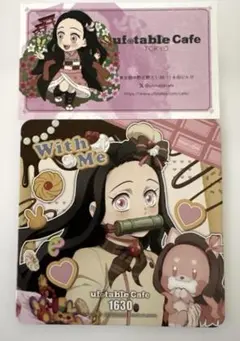 鬼滅の刃　バレンタイン＆ホワイトデー　コースター　 竈門禰豆子　ショップカード