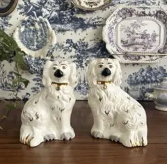 英国アンティーク1870-80年♤ 犬と子供のフェアリングボックス - メルカリ
