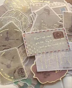 ❁⃘コラージュ素材 ❁⃘ヴィンテージシール 【 A 】