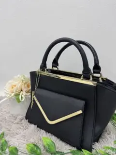 セシルマクビー Cecile McBee ブラックショルダーバッグ