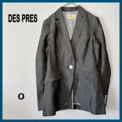デプレ DES PRES テーラードジャケット シングル 麻混 0 グレー