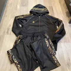 魔裟斗 チャンピオン ジャージ 上下 Champion ヘビ柄　パイソン　y2k