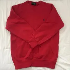 Ralph Lauren 赤 クルーネック トレーナー