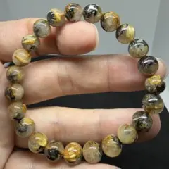 063 ゴールド タイチン ルチル クォーツ パワーストーン 浄化 財運