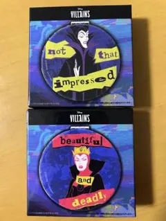 ディズニー ヴィランズ コンパクトミラー 2個セット