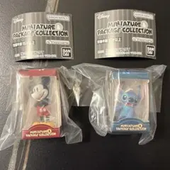 値引きディズニー ミニチュアパッケージコレクションガチャガチャミッキースティッチ
