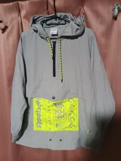 Reebok CLASSIC ナイロン アノラックパーカー グレー