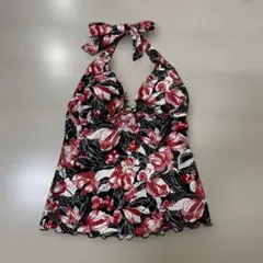 花柄ホルダーネックセパレート水着