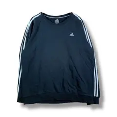 【1013】　adidas　00's　ラグラントレーナー　サイズXL　ブラック
