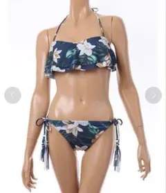 ビキニ フリル付き花柄 水着