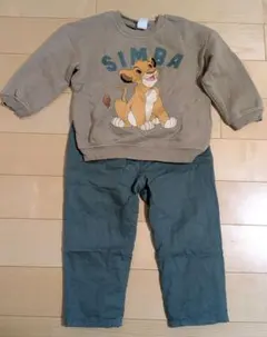 ディズニー　ライオンキング　シンバ　上下セット
