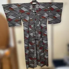 幾何学模様 小紋着物