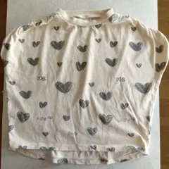 キッズ ハート柄 Tシャツ 110cm