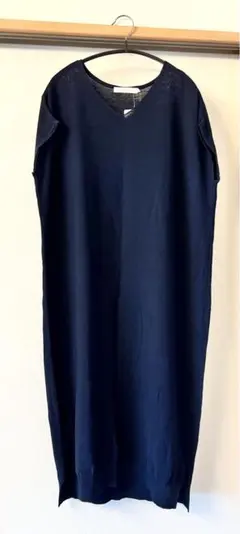 アメリカンホリック　Vネックコクーンガーターニットワンピース　M