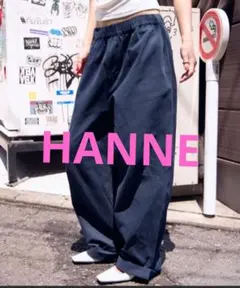 HANNE＊コットンロールアップカーブパンツ　navyのサムネイル