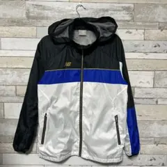 New Balance ナイロンジャケット Sサイズ 黒青白
