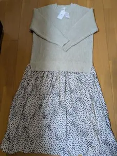 ROPE PICNIC ニットワンピース ベージュ38М