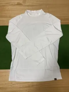 New Balance ホワイト モックネック 長袖 アンダー 6