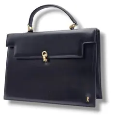 美品 ロベルタディカメリーノ ショルダーバッグ 総柄 Rロゴ キャンバス 